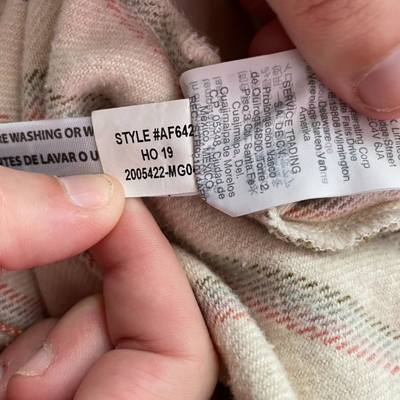 Madewell Flannel Sunday Shirt in Claxton Stripe w/POCKETS XS - Picture 11 of 11